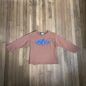 Zara 2/3 Tokyo Kids Brown Long Sleeve Shirt